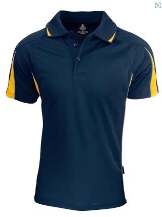 Mens Eureka Polo-Navy/Gold:Navy/Gold