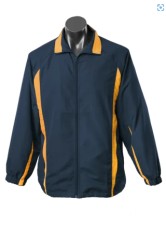 Mens Eureka Track Jacket-Navy/Gold 